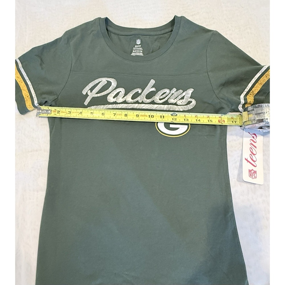NWT Green Bay Packers Short Sleeve Tee NFL Teens Size M (7-8) - Picture 3 of 5